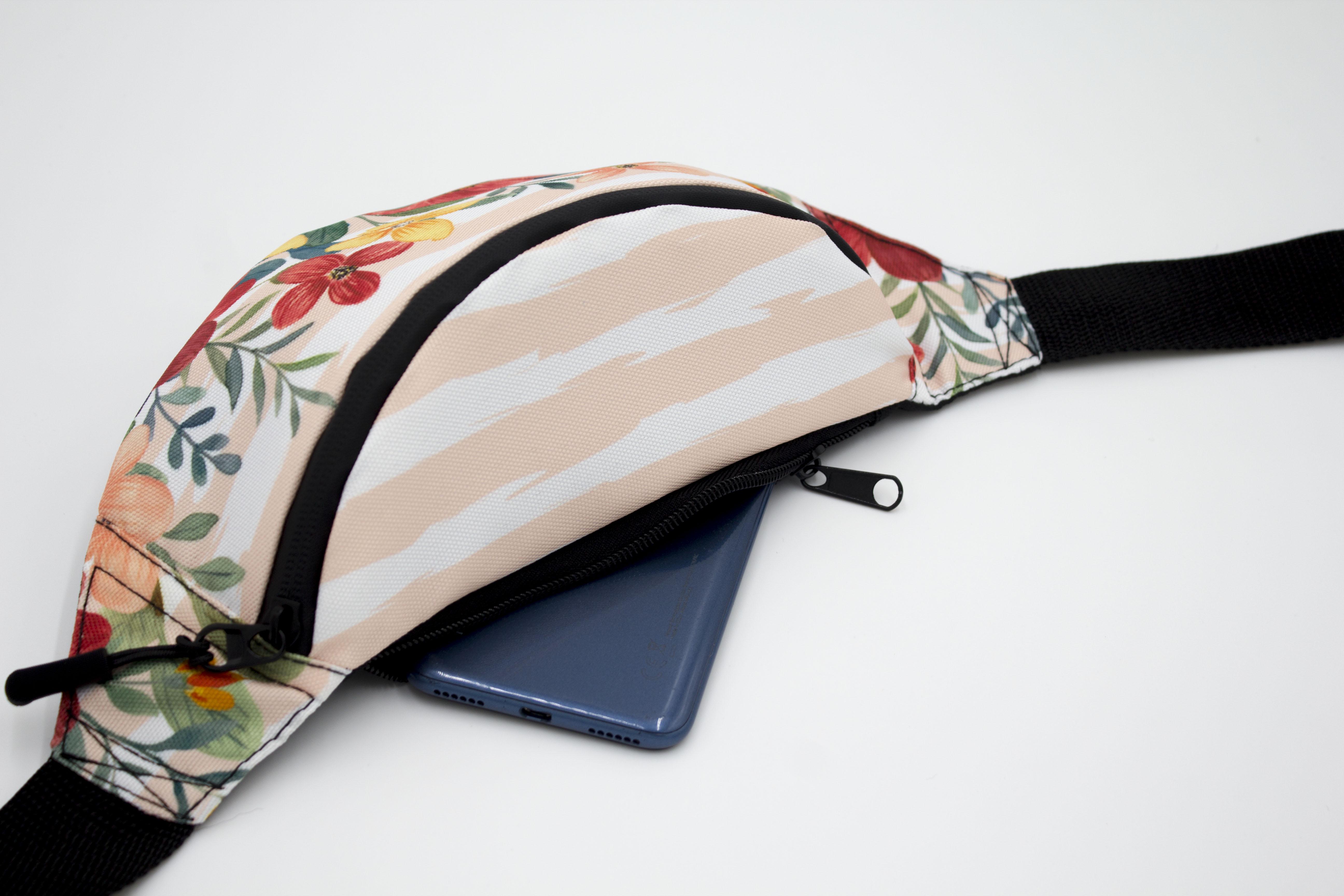 Сумка бананка Квіти пастель (BK-003) - фото 6 Сумка бананка Квіти пастель (BK-003) - фото 6