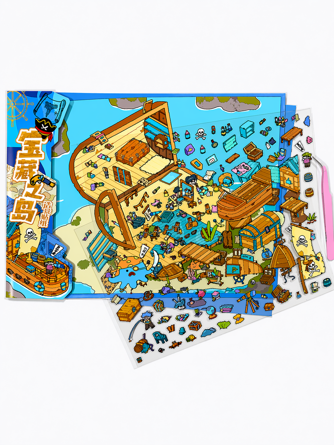 Конструктор 3D Румбокс Острів Скарбів DIY XXL 27x21 см (221)