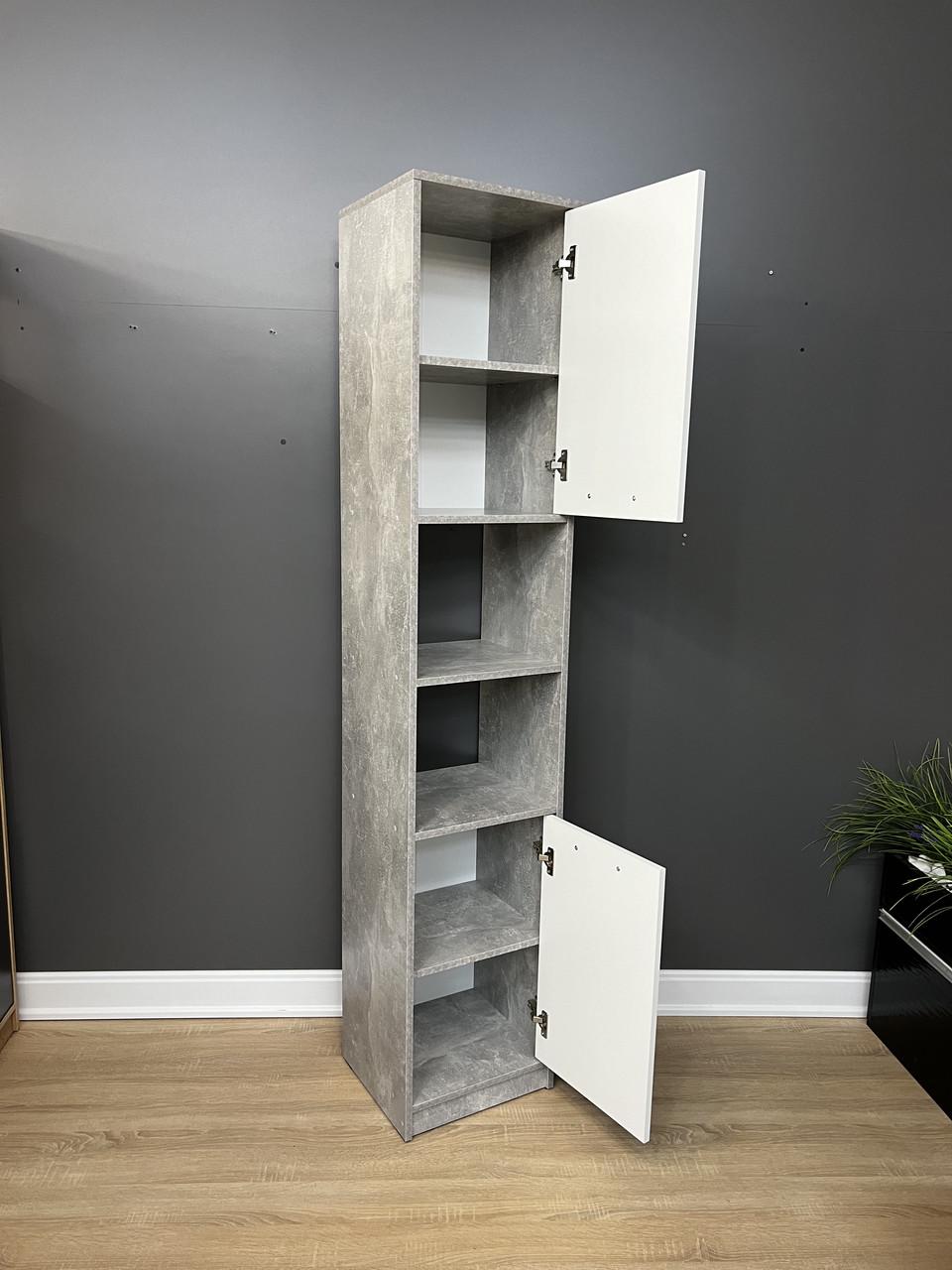 Пенал Асті 1960x390x354 мм Бетон/Білий - фото 2 Пенал Асті 1960x390x354 мм Бетон/Білий - фото 2