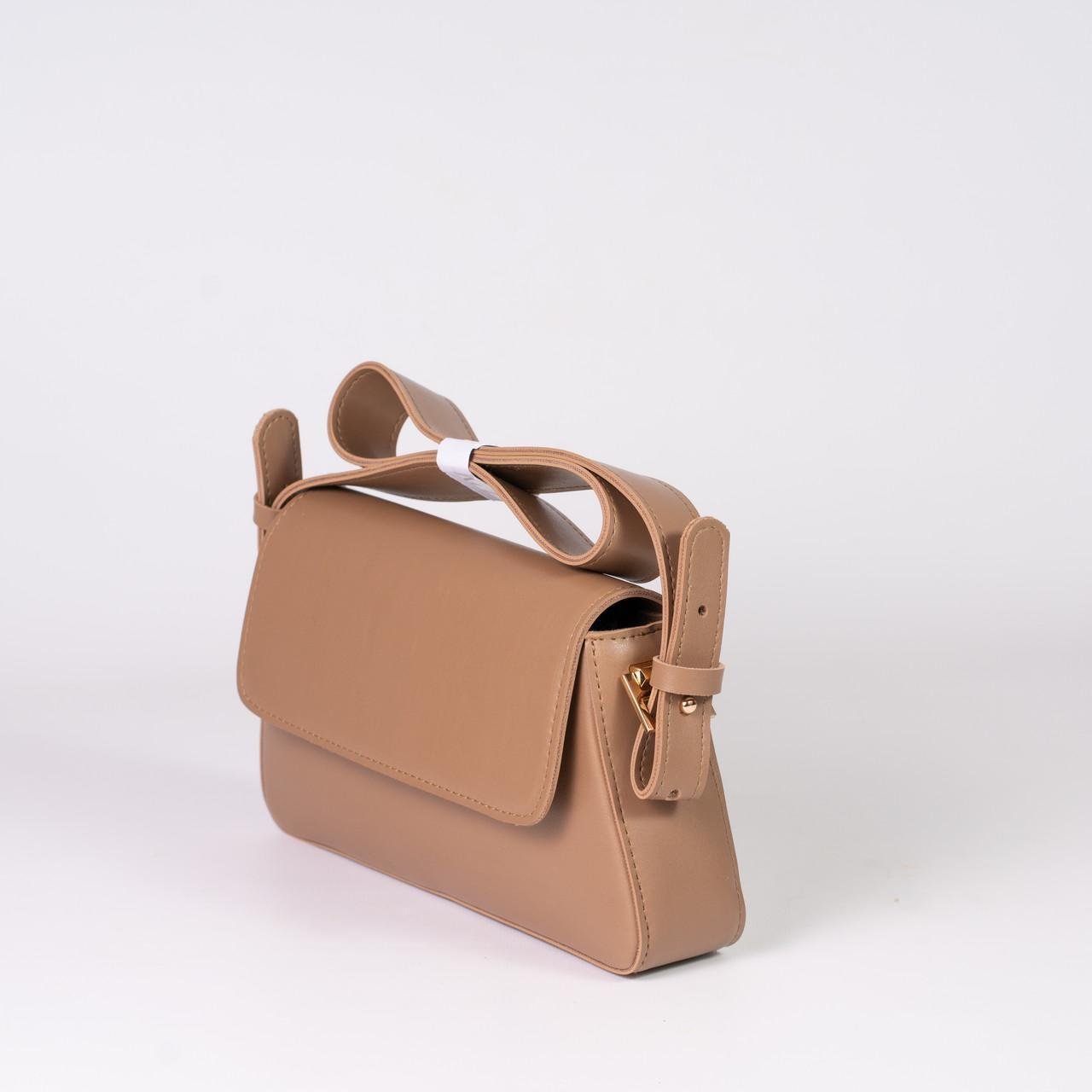 Сумка женская багет XENIA № 26-24 Темно-бежевый