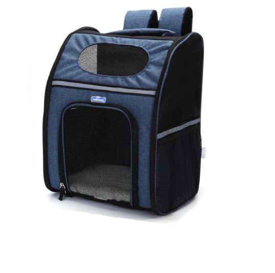 Рюкзак-переноска для собак та котів вагою до 6 кг 32х25х42 см Синій (B40707ZWH)