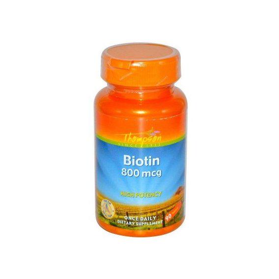 Биотин Thompson Biotin 800 mcg 90 Tabs Биотин Thompson Biotin 800 mcg 90 Tabs
