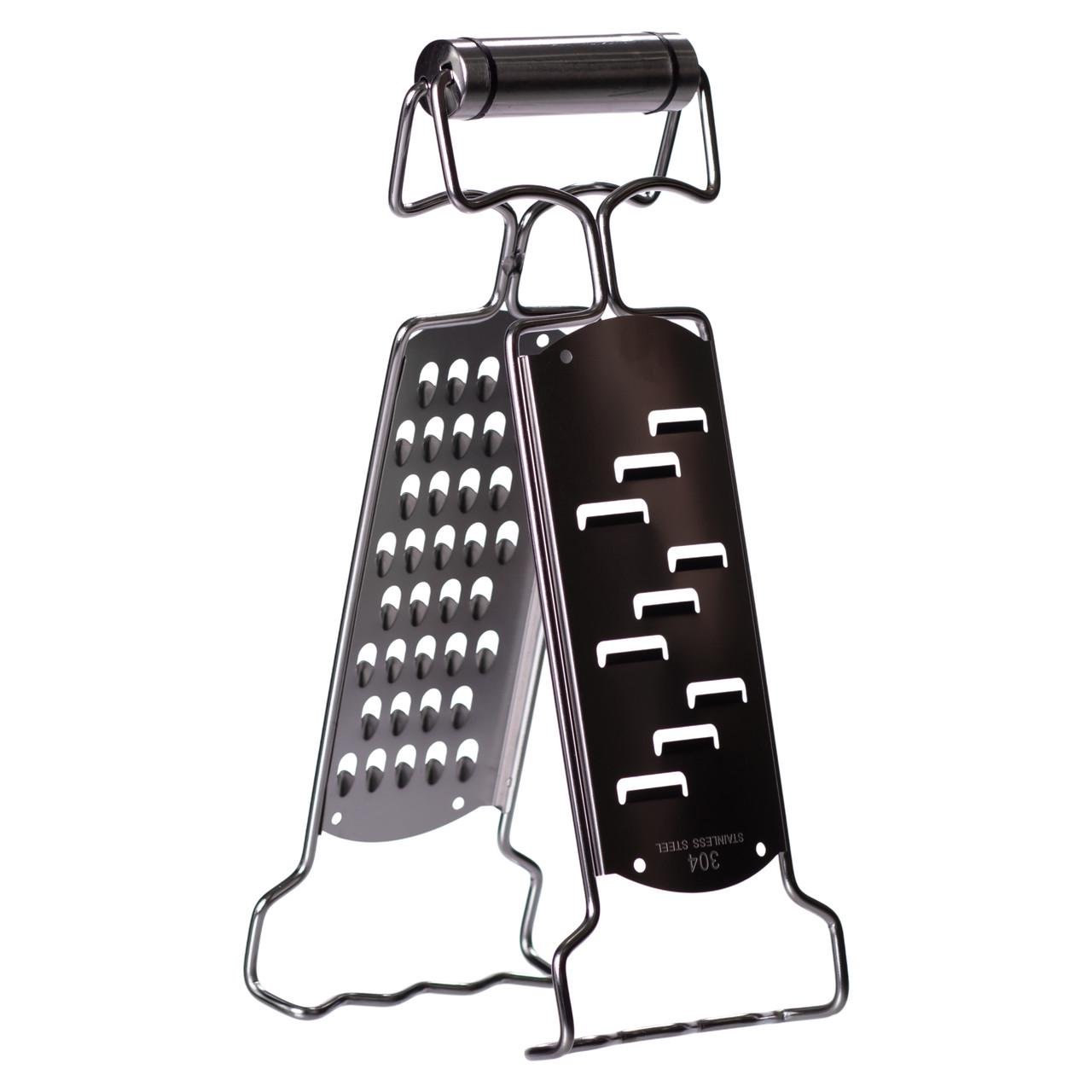 Терка-зажим двусторонняя из нержавеющей стали 9х4х24 см (HP-8-9) - фото 5 Терка-зажим двусторонняя из нержавеющей стали 9х4х24 см (HP-8-9) - фото 5