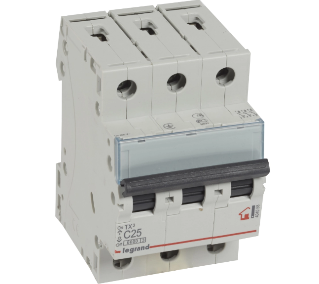 Автоматический выключатель LeGrand TX3 3P 25A C 6kA (34522878)