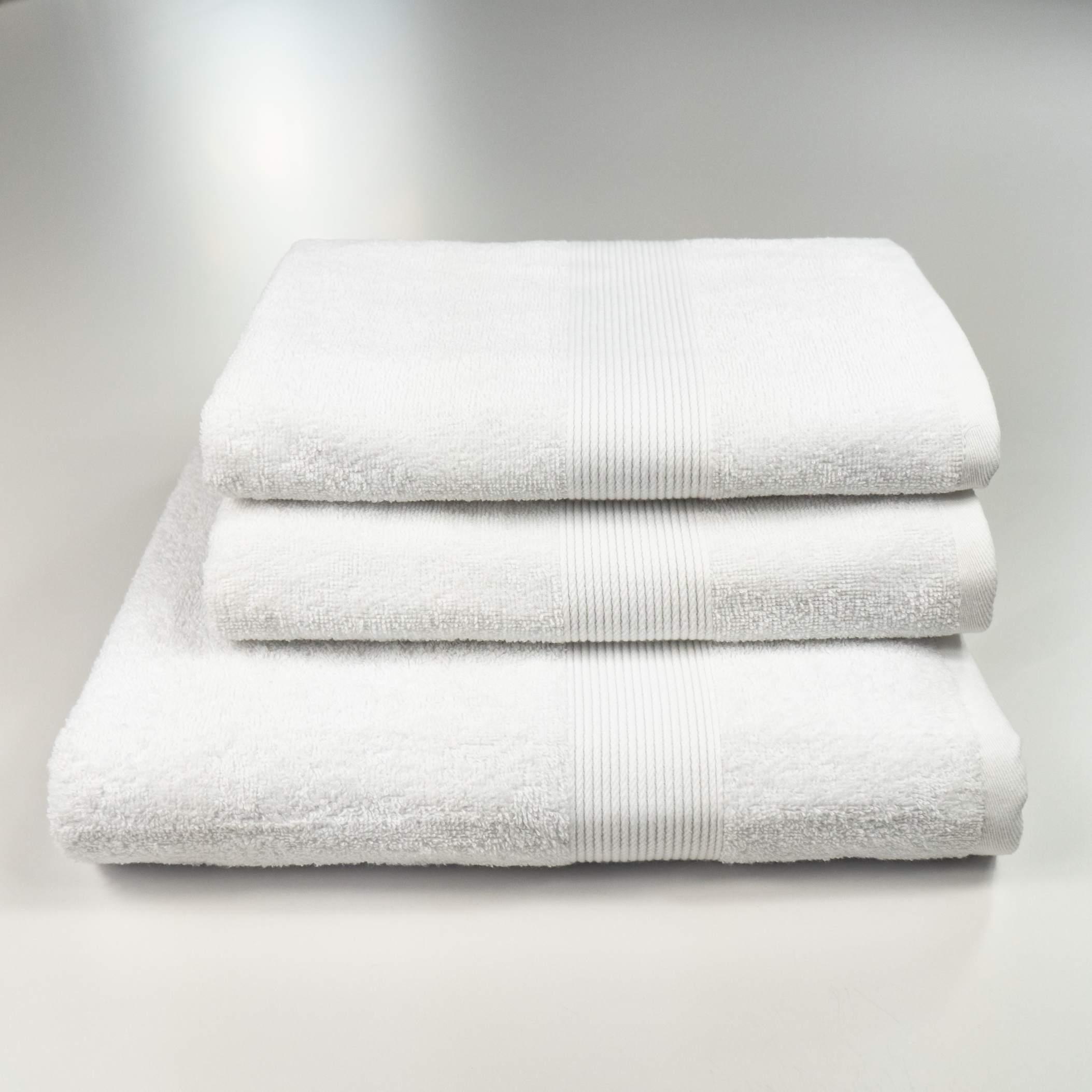 Набор полотенец GM Textile с бордюром 3 шт. Белый (400b-k3-2-white)