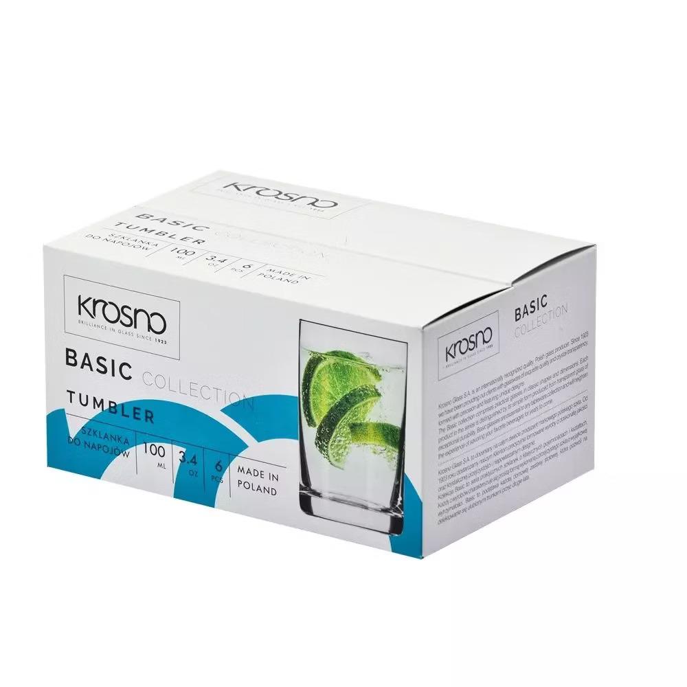 Набор стаканов низких Krosno Basic 100 мл 6 шт. - фото 3 Набор стаканов низких Krosno Basic 100 мл 6 шт. - фото 3