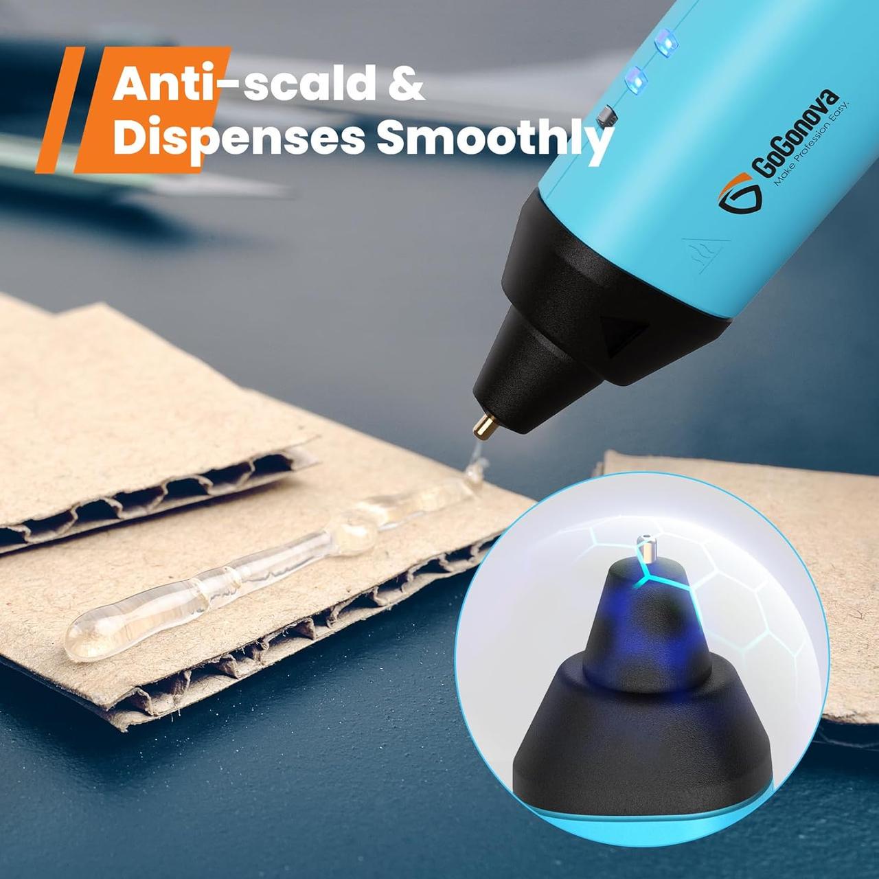 Пістолет клейовий бездротовий USB-C 5 Ач та міні-клейові стрижні 25 шт. - фото 4 Пістолет клейовий бездротовий USB-C 5 Ач та міні-клейові стрижні 25 шт. - фото 4