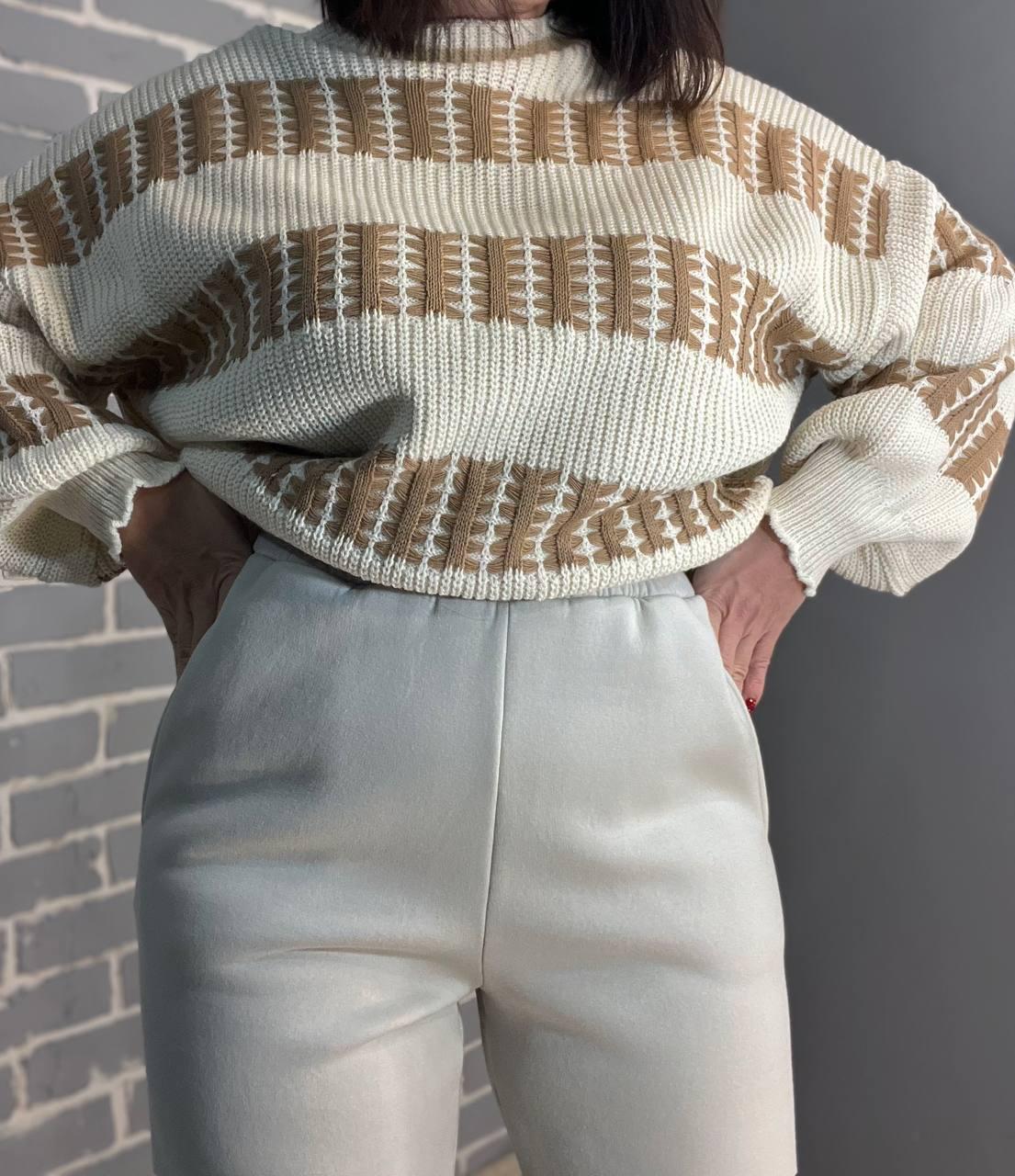 Брюки женские PEPPER MINT 24-13 спортивные джоггеры резинка на талии утепленные S Светло-серый (905) - фото 4 Брюки женские PEPPER MINT 24-13 спортивные джоггеры резинка на талии утепленные S Светло-серый (905) - фото 4