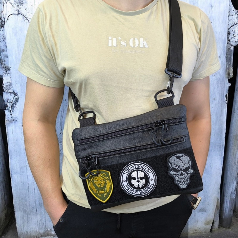 Сумка-кобура 6805 натуральная кожа Black (tf6805) - фото 16 Сумка-кобура 6805 натуральная кожа Black (tf6805) - фото 16