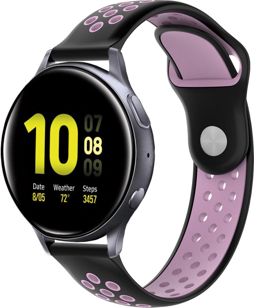 Ремешок Sport для Galaxy Watch Active 2 40/44 мм Pink Black (23035-49)