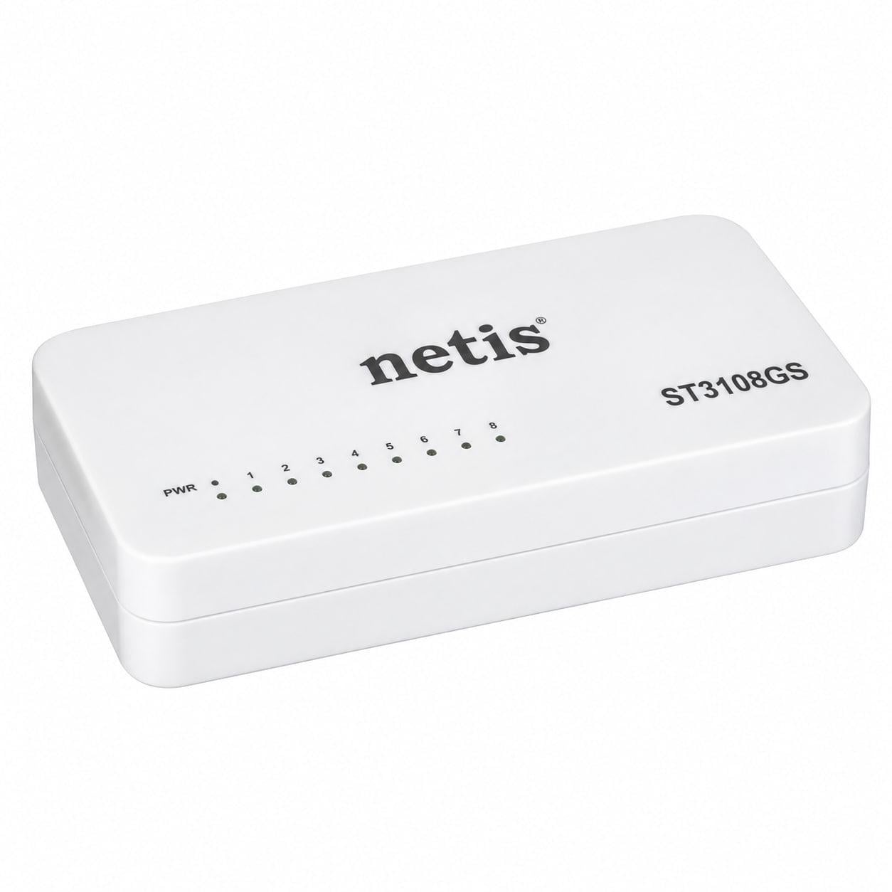 Коммутатор мережевий Netis ST3108GS гігабітний 8 портів (000540288)