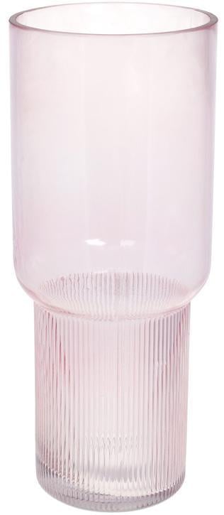 Ваза декоративная Ancient Glass Фуджи 32х13 см стекло Светло-розовый (BD-591-314)