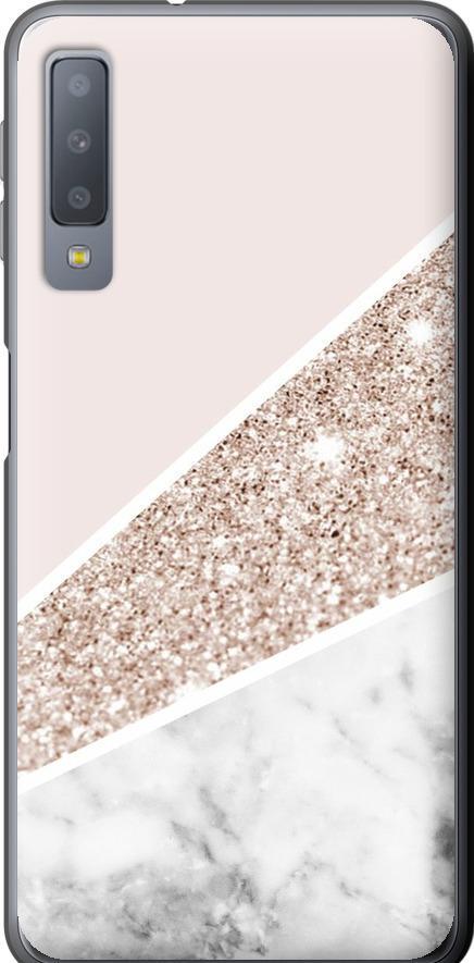 Чехол на Samsung Galaxy A7 (2018) A750F Пастельный мрамор (4342u-1582-42517)