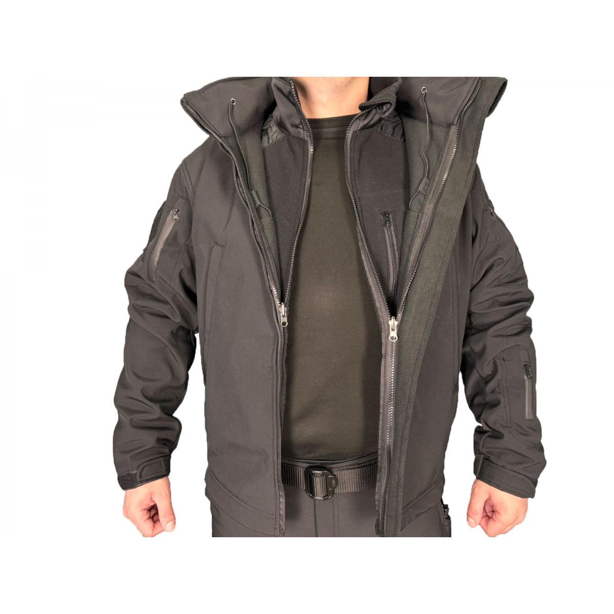 Куртка Pancer Protection Soft Shell с флис кофтой р. 44 Черный (357563644) - фото 9 Куртка Pancer Protection Soft Shell с флис кофтой р. 44 Черный (357563644) - фото 9