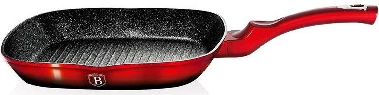 Сковорода-гриль Berlinger Haus Black Burgundy 28х28х41 см мармурове покриття (BH-1623N)