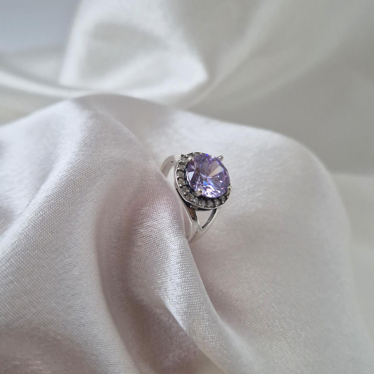 Каблучка Коло з лавандовим каменем срібло 925 проби чорнене р. 18,5 3,30 г (11085) - фото 5 Каблучка Коло з лавандовим каменем срібло 925 проби чорнене р. 18,5 3,30 г (11085) - фото 5