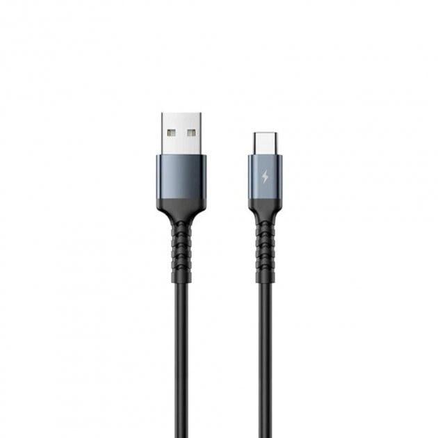 Кабель Remax RC-C008 USB Type-C Kayla II Series 1 м Черный (6954851240389)