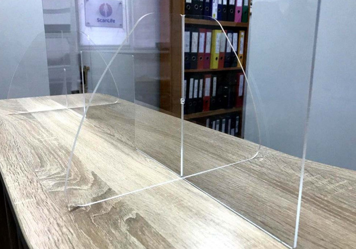 Защитный экран кассовой зоны БРТ 900х600 мм - фото 4