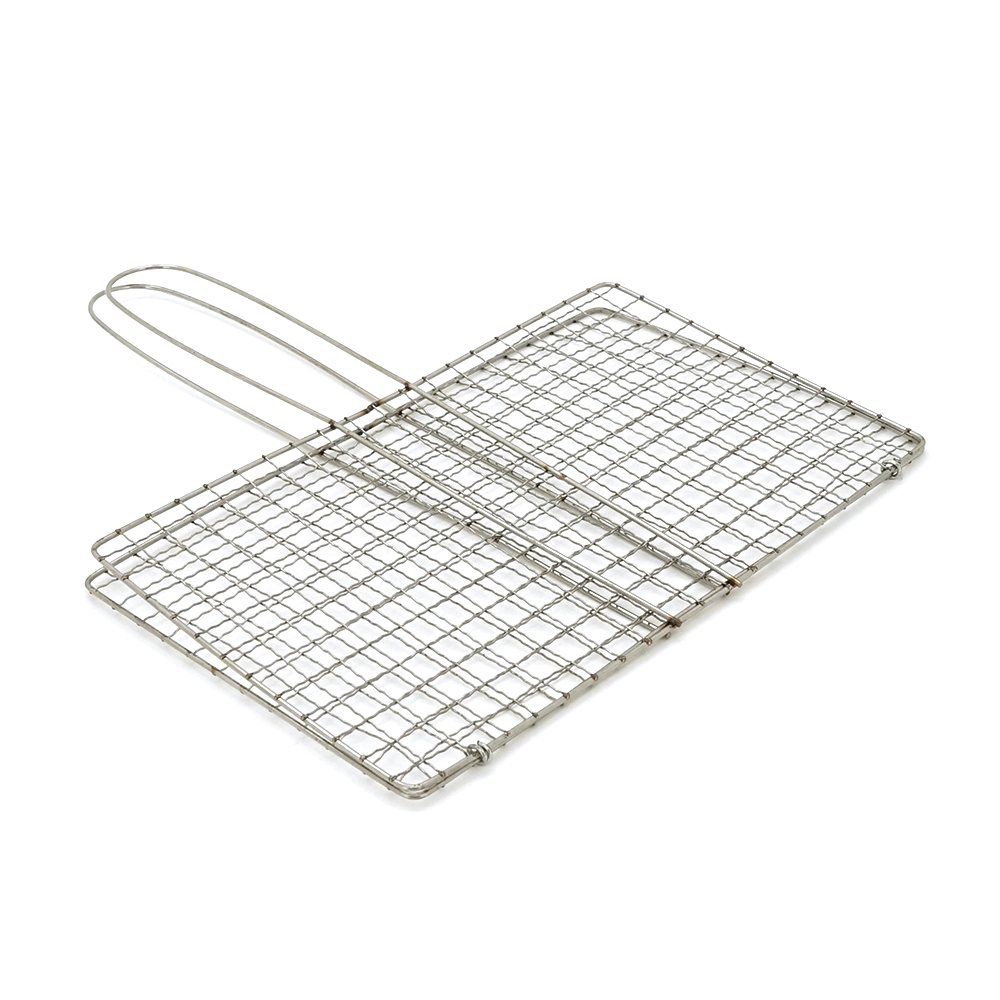 Решітка для гриля універсальна нержавіюча сталь/ручка 15 см/28x17 см (26839309)