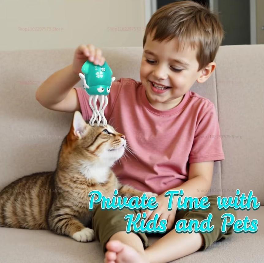 Интерактивная игрушка для детей Tummy Time Кальмар танцующий Зеленый (2104618659) - фото 11