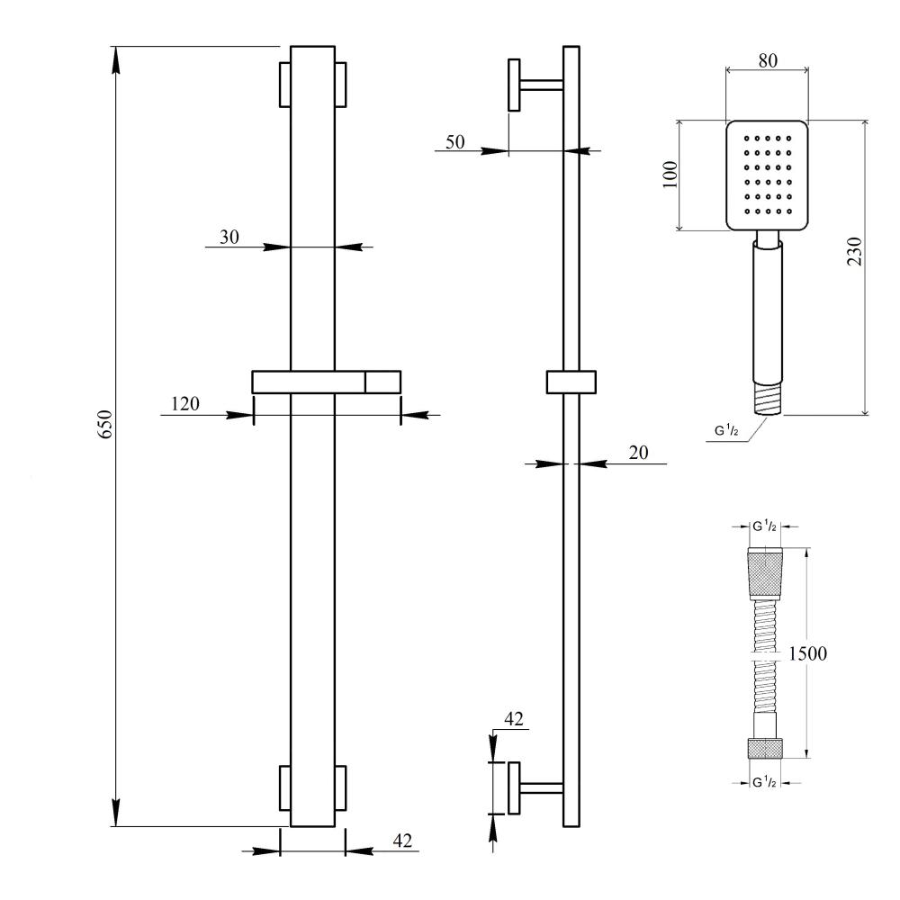 Душевой гарнитур Imperial 323 - фото 2 Душевой гарнитур Imperial 323 - фото 2