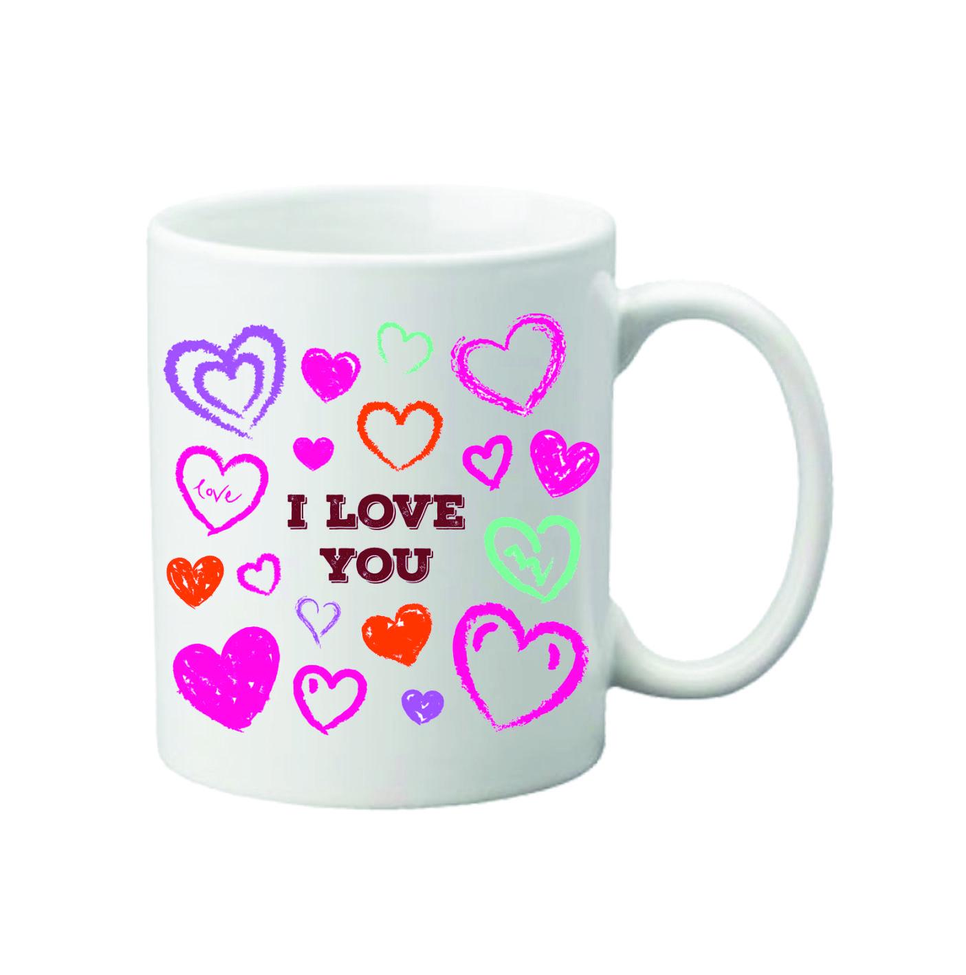 Чашка с принтом День Валентина 330 мл (23637266)