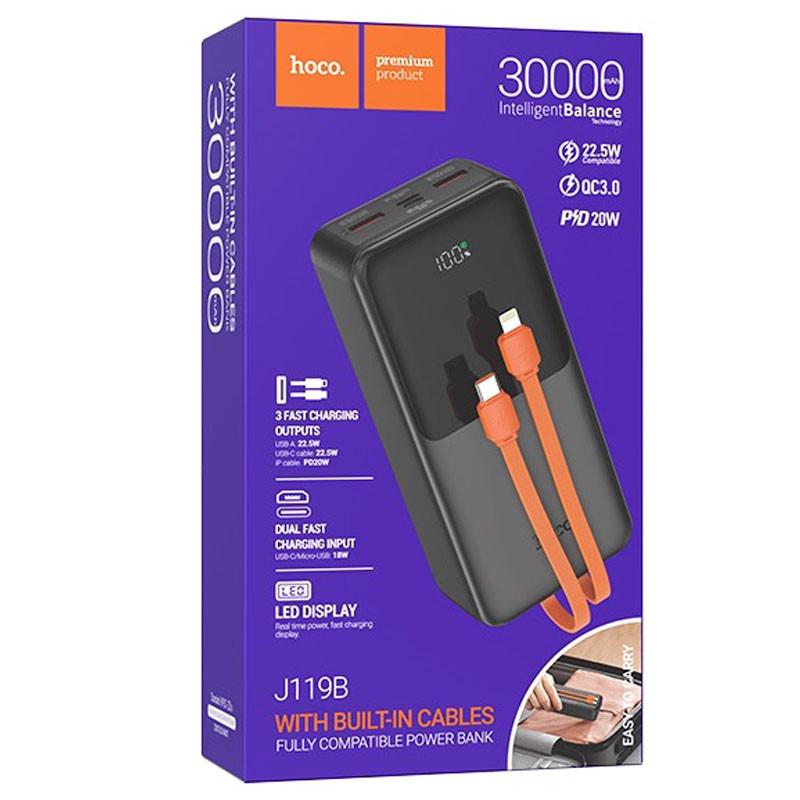 Повербанк Hoco J119B Sharp charge 30000 mAh 22,5 W+PD20 W - фото 3