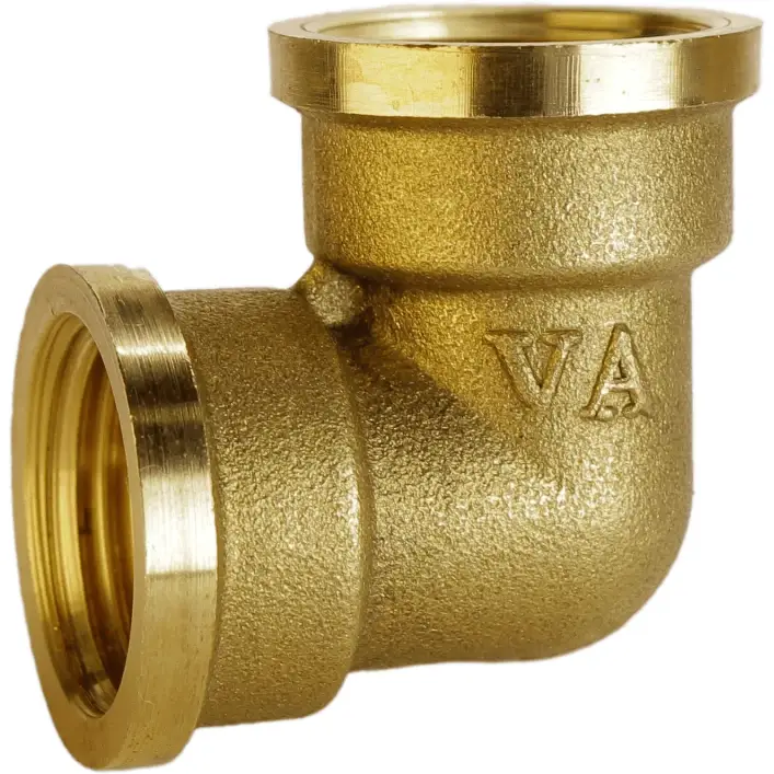 Угольник латунный 3/4″ВРх3/4″ВР штампованный (А0102-1А VA) Угольник латунный 3/4″ВРх3/4″ВР штампованный (А0102-1А VA)