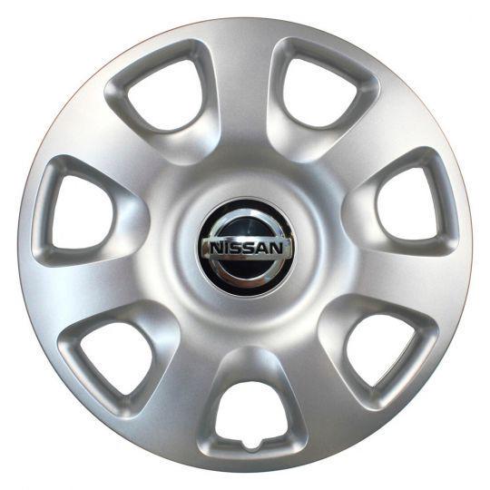 Автомобильные колпаки SKS 336 R15 с логотипом Nissan 4 шт. Серебристый