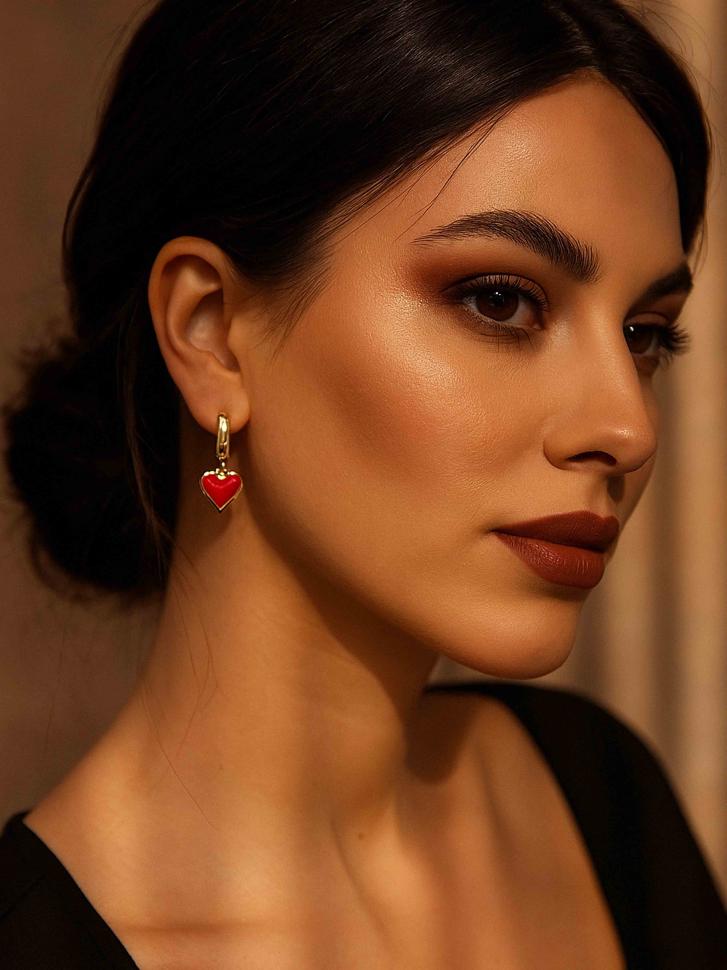 Сережки з серцем (5193)