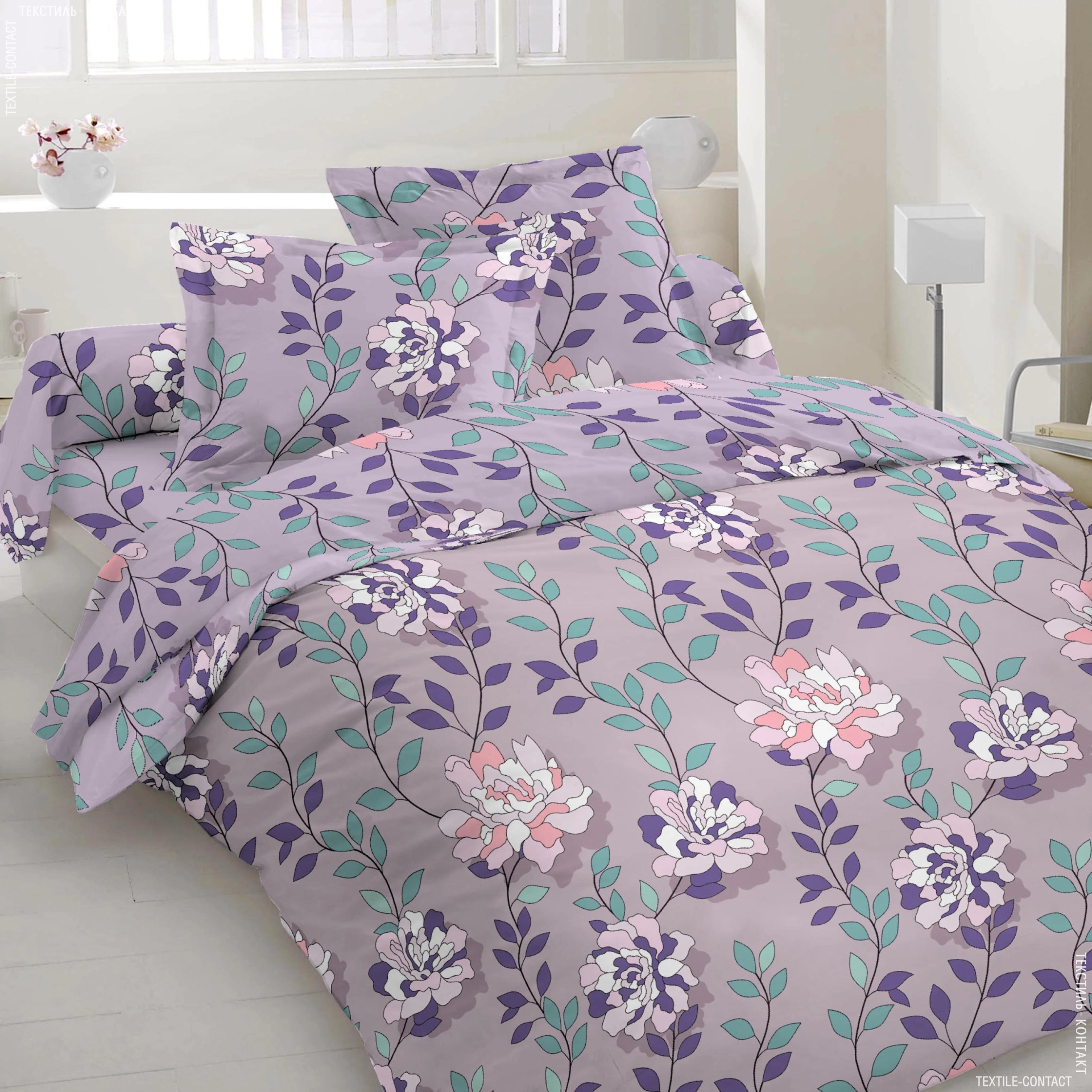 Комплект постельного белья Vital Textile Голд Люкс бязь евро 200х220 см (BLе-824)