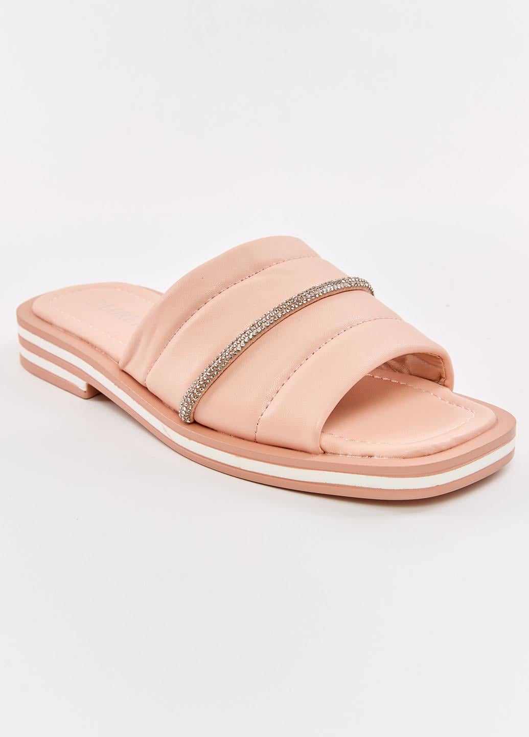 Шлепанцы женские Fashion Е692-5 338114 р. 41 Пудровый