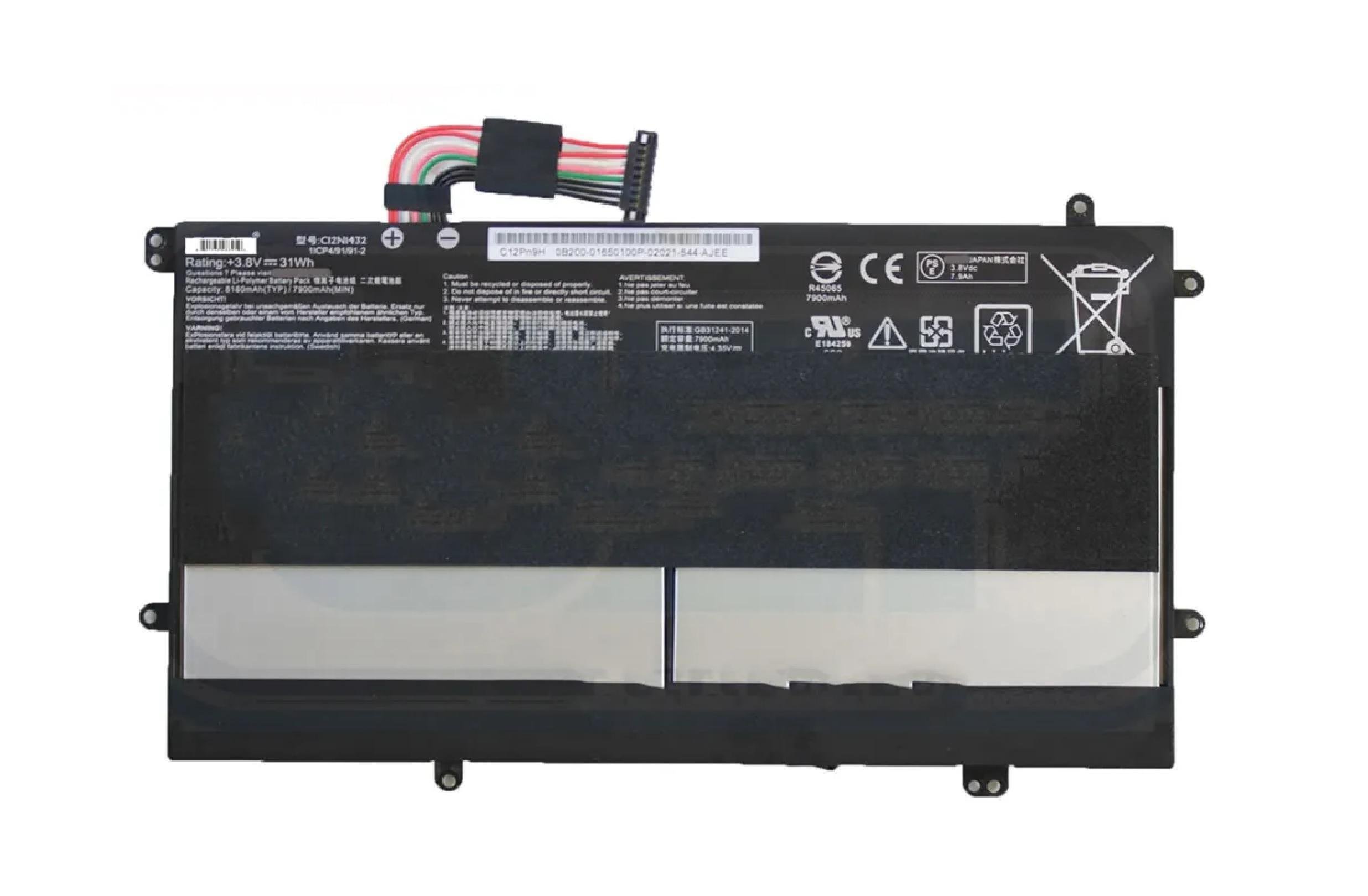 Аккумулятор для Asus Chromebook Filp C100PA/C100PA-3J/C12N1432 8180 mAh 31Wh (21941432)