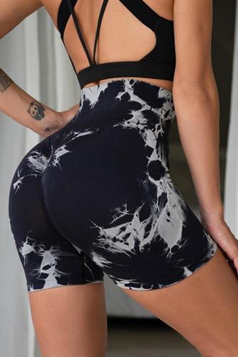 Шорти жіночі з пуш-ап TieDye 18682 M Чорний (5031192) - фото 4 Шорти жіночі з пуш-ап TieDye 18682 M Чорний (5031192) - фото 4