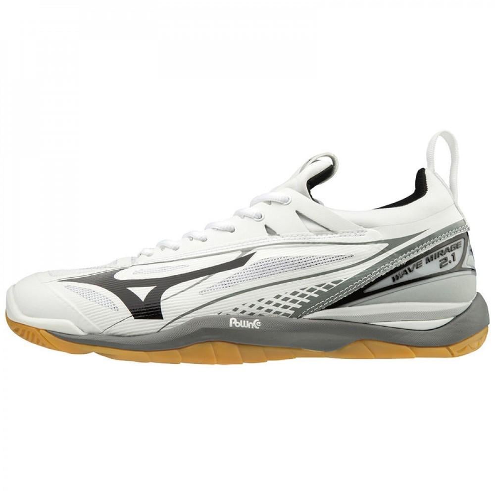 Кроссовки мужские Mizuno WAVE MIRAGE 2.1 UK13 X1GA1850-09 р. 48,5 Белый/Черный - фото 1