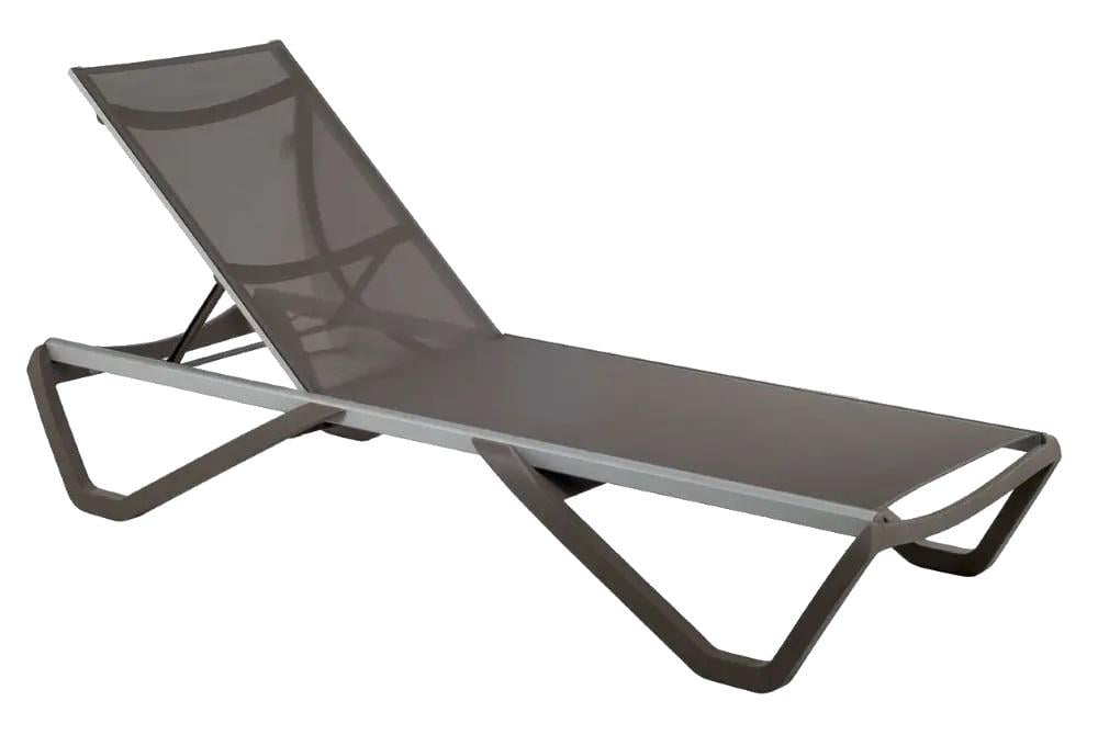 Шезлонг Papatya Wave 61 50070 Серо-коричневый