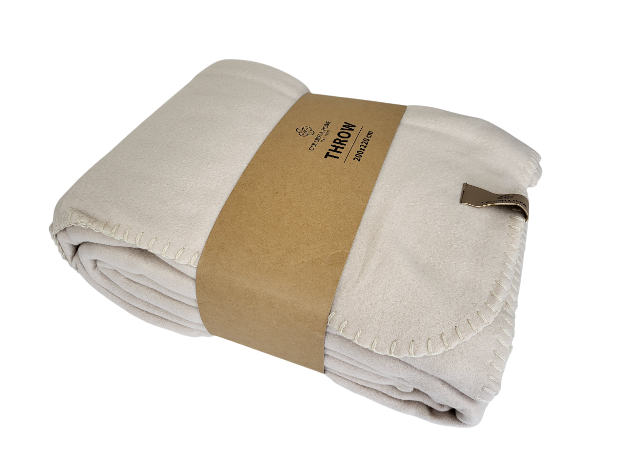 Плед флісовий 200x220 см Молочний (1739) - фото 2 Плед флісовий 200x220 см Молочний (1739) - фото 2