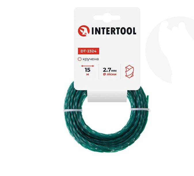 Лiска для тримера квадратна кручена 2,7 мм x 15 м