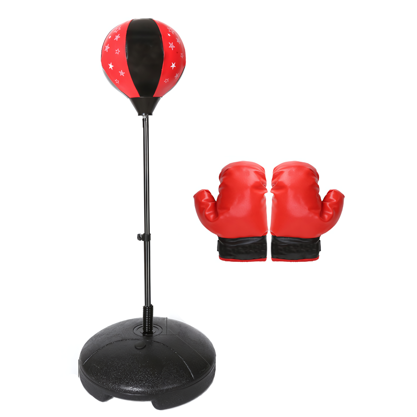 Набор боксерских грушей на стойке с перчатками для детей и подростков (401119) Набор боксерских грушей на стойке с перчатками для детей и подростков (401119)