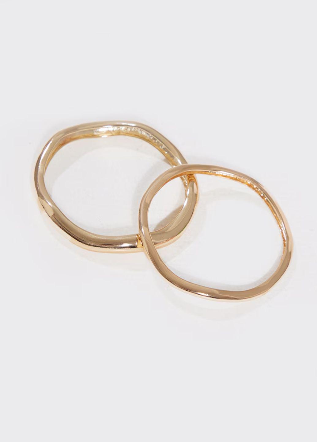 Набор браслетов на руку изогнутой формы Pretty Little Thing Золотистый (12334)