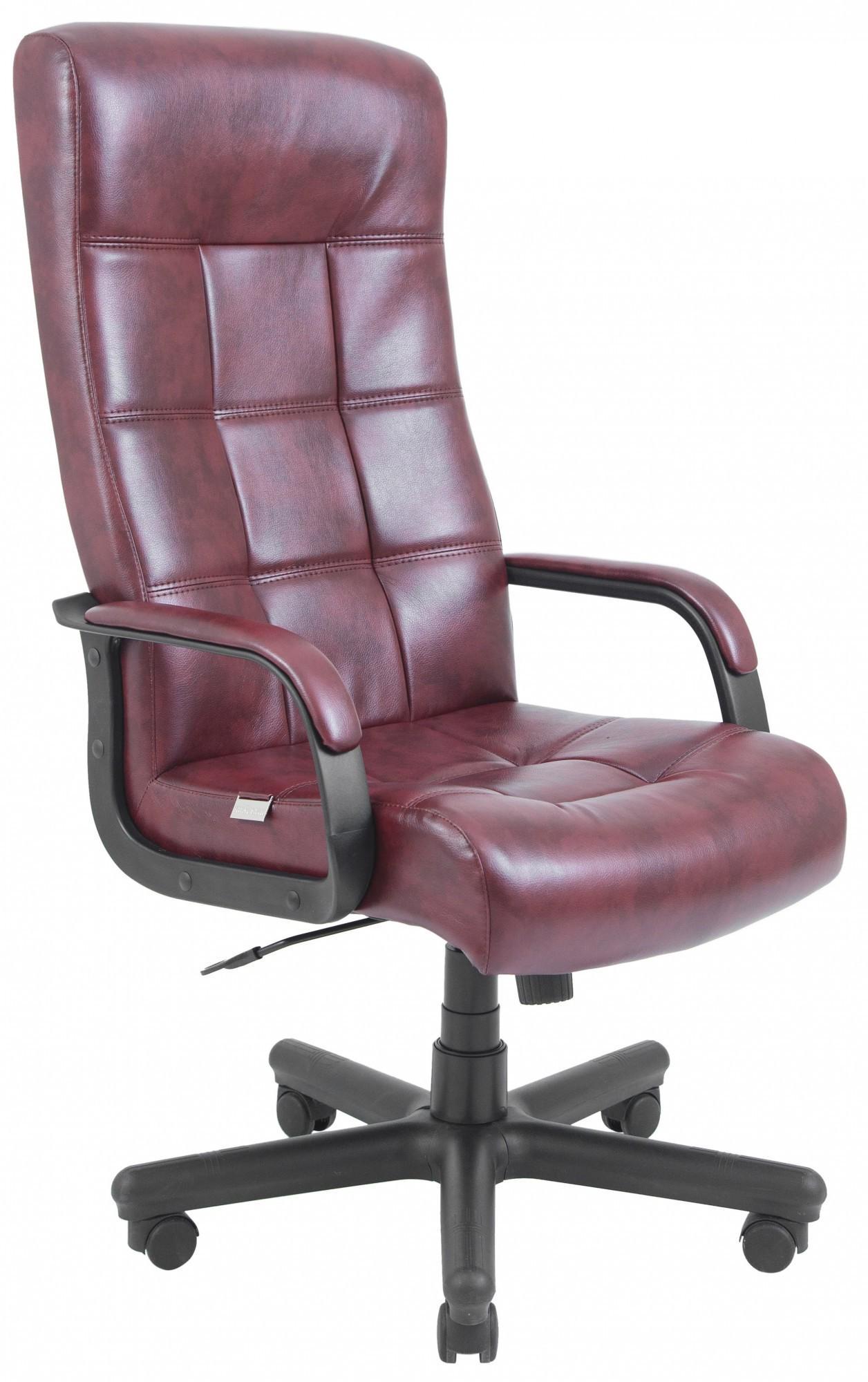 Кресло офисное компьютерное Вирджиния Титан Bordo ПлаStick Рич М2 AnyFix Бордовый