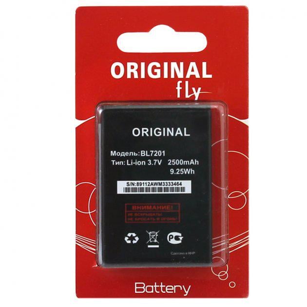 Аккумулятор Fly BL7201 2500 mAh IQ445 AAA