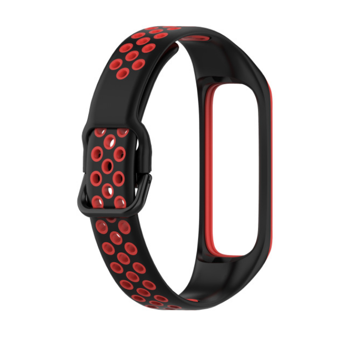 Силиконовый ремешок Primo Perfor Sport для фитнес-браслета Samsung Galaxy Fit 2 Black/Red (SM-R220)