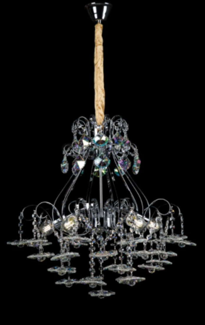 Хрустальная люстра L531/5 CH Хром/Белый (AN000286) Хрустальная люстра L531/5 CH Хром/Белый (AN000286)