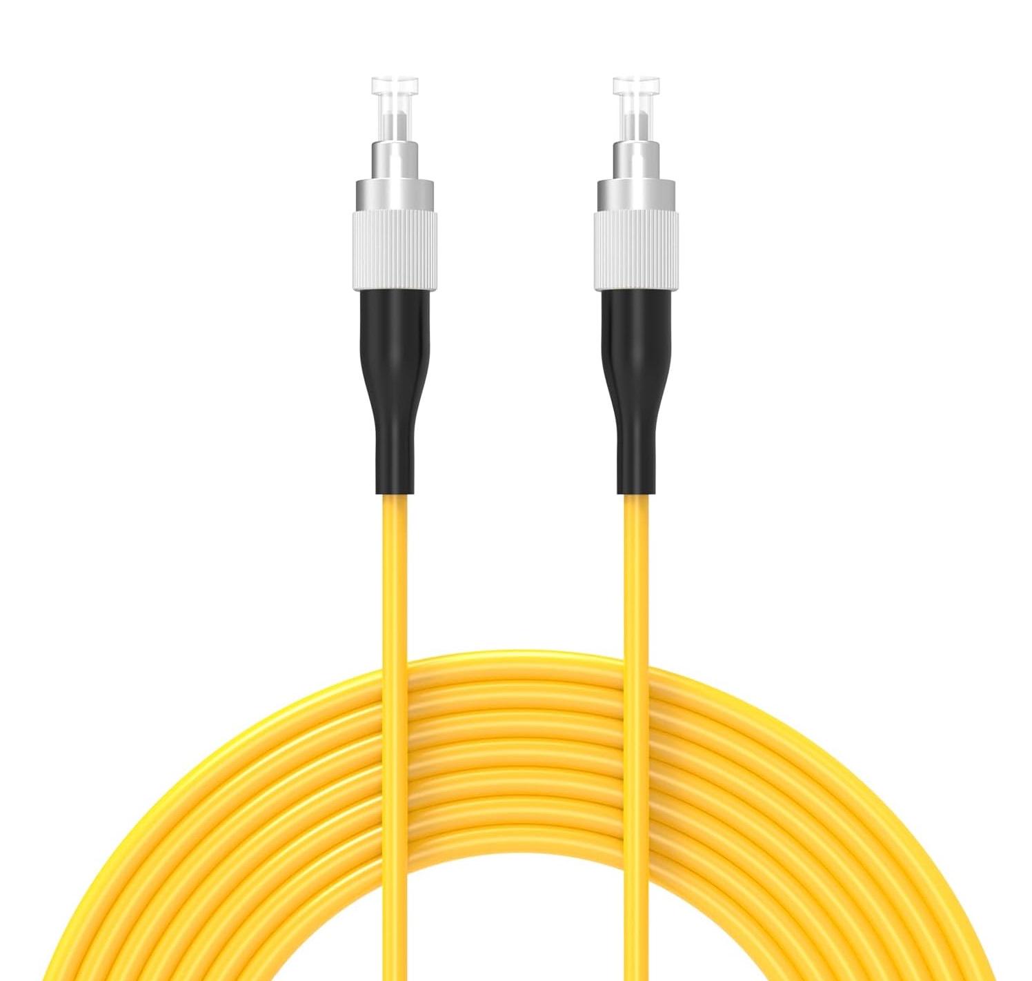 Патч-корд оптический FC UPC to FC UPC одномодовый 9/125 G.652D 3 мм 1 м Желтый (00-00026834)