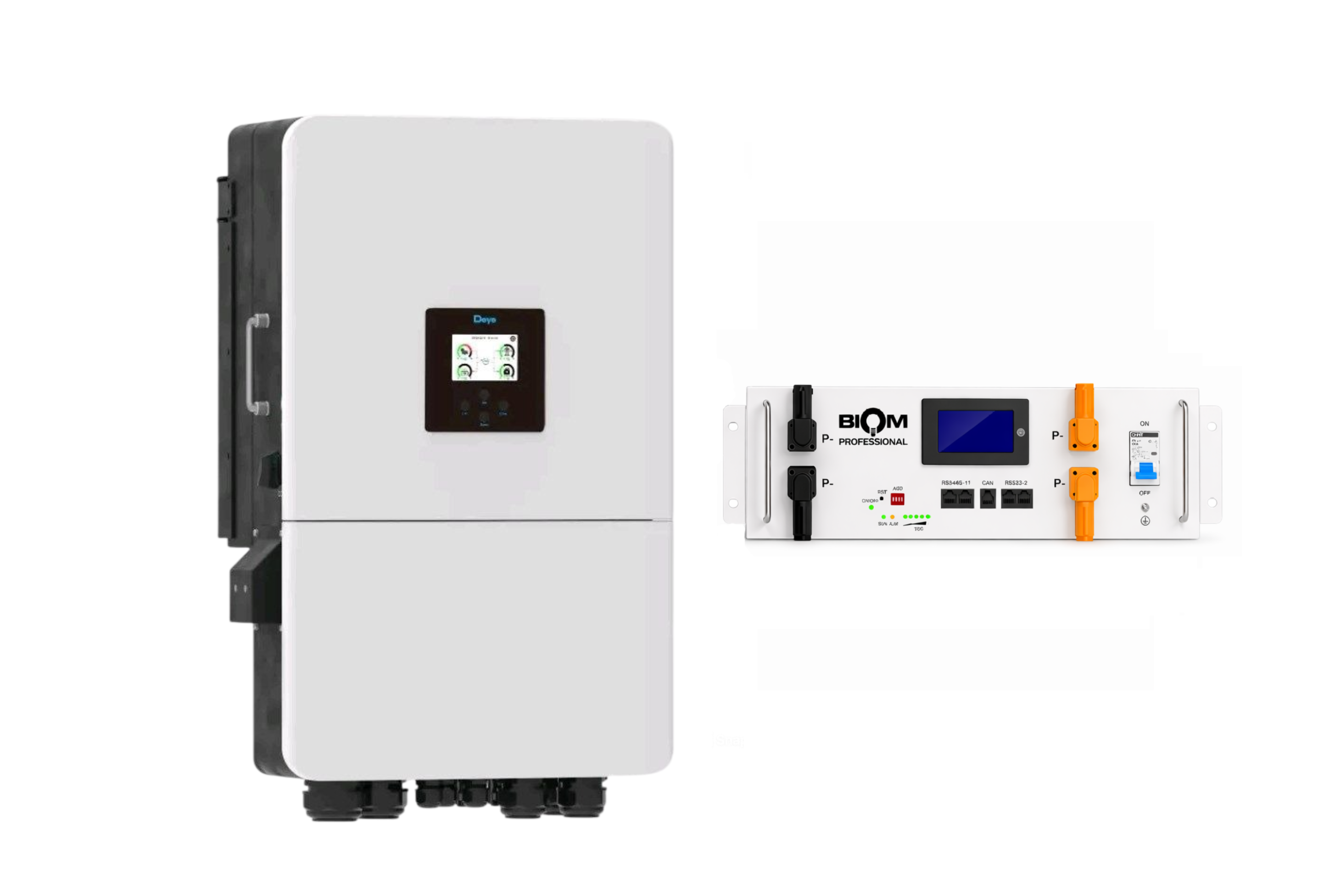 Инвертор Deye SUN-20K-SG05LP3-EU-SM2 20 кВт и батарея Biom Professional BALFP-R512100-UNI 5,12 кВт·ч (33148730)