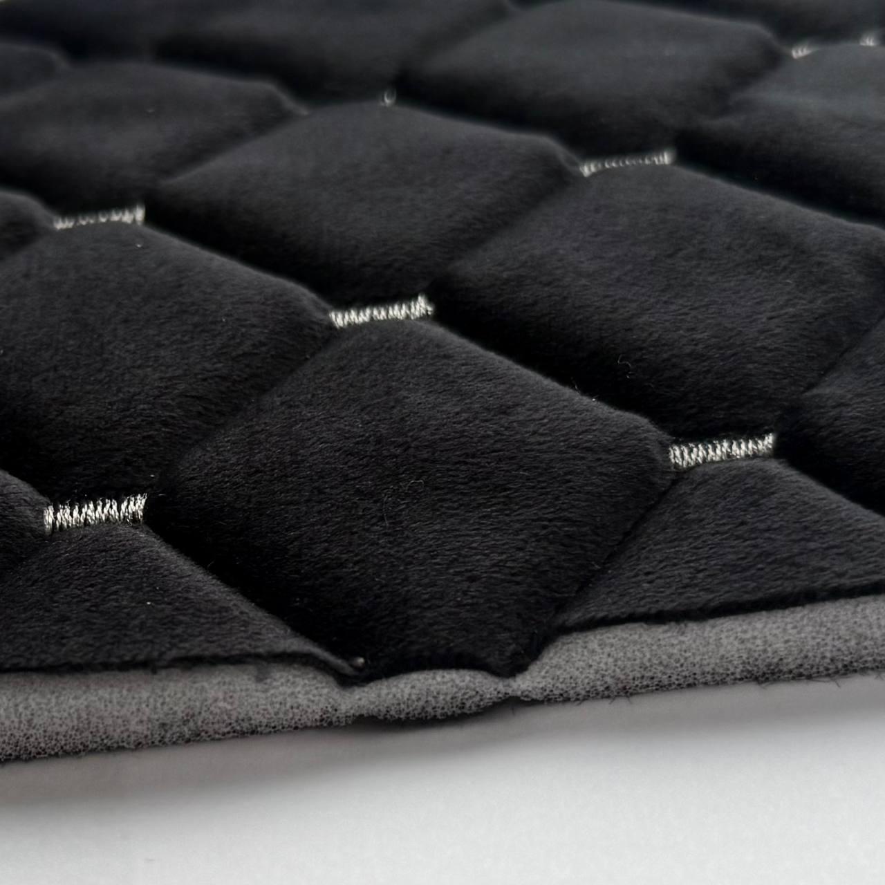 Автоткань велюр на поролоне Kora 1,4 м 1 пог. м Черный (ww-8) - фото 4 Автоткань велюр на поролоне Kora 1,4 м 1 пог. м Черный (ww-8) - фото 4