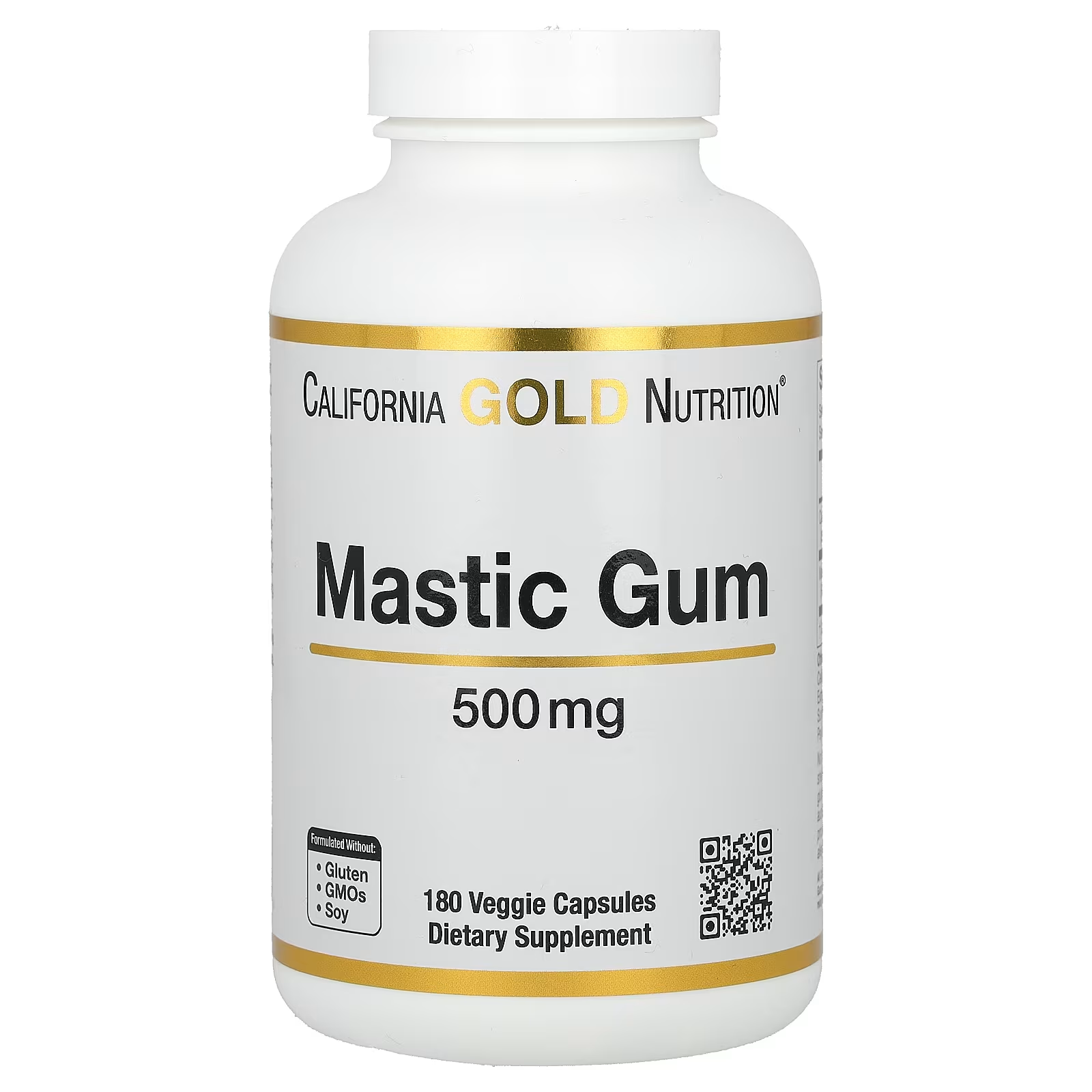 Добавка смола California Gold Nutrition мастичная 500 мг 180 растительных капсул