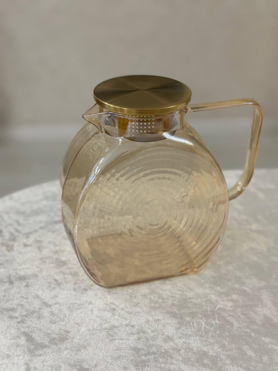 Кувшин для напитков Vittora Ciao VT-5903-1800 стекло 1,8 л Золотистый (VT-5903-1800)