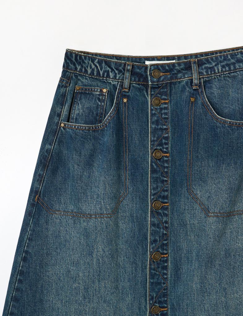 Юбка джинсовая женская Diverse MONALA M Темно-голубой (5905384039439) - фото 8 Юбка джинсовая женская Diverse MONALA M Темно-голубой (5905384039439) - фото 8